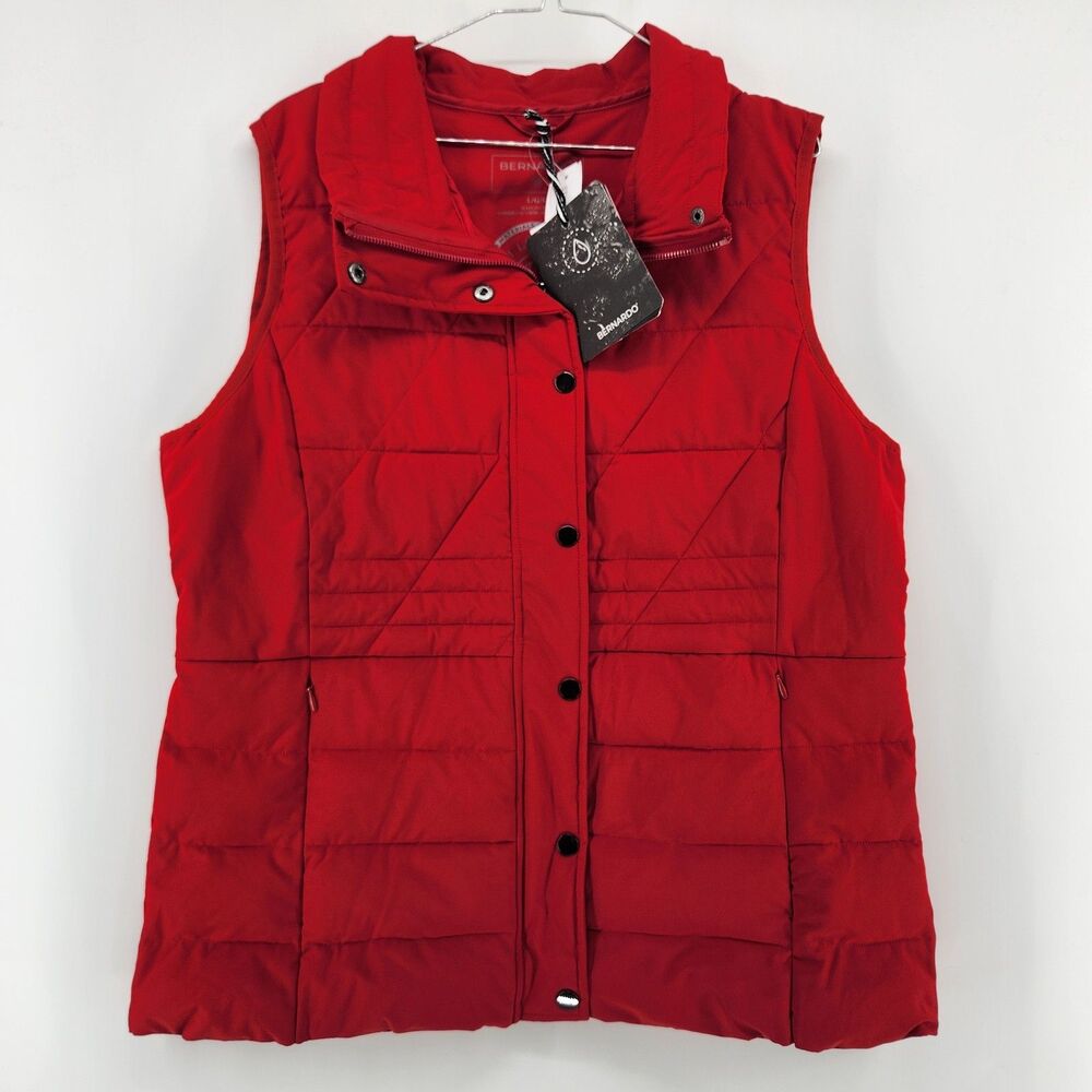 Bernardo Women's Red Large Stretch Vest NWT
